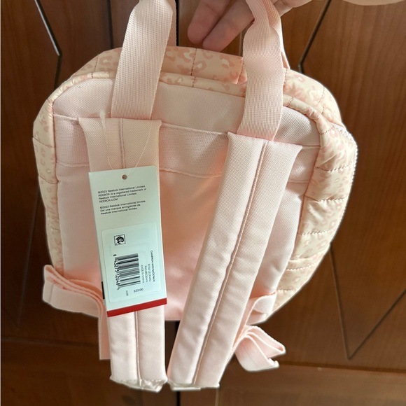 Reebok Light Pink Quilted Mini Handbag with Subtle Leopard Print - Picture 2 of 2